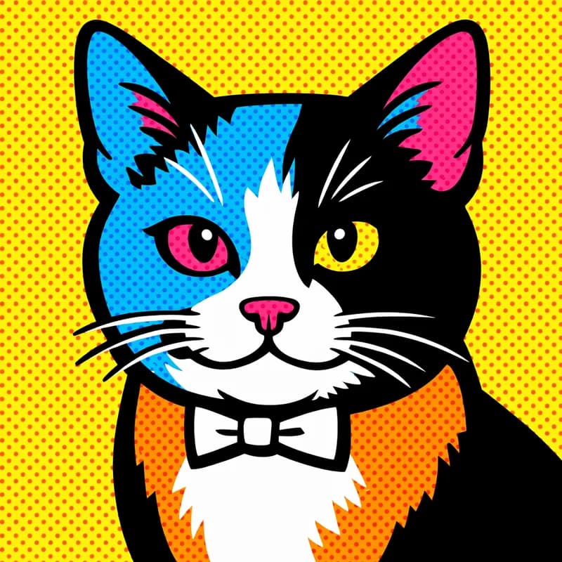 Bold Pop Art portrait