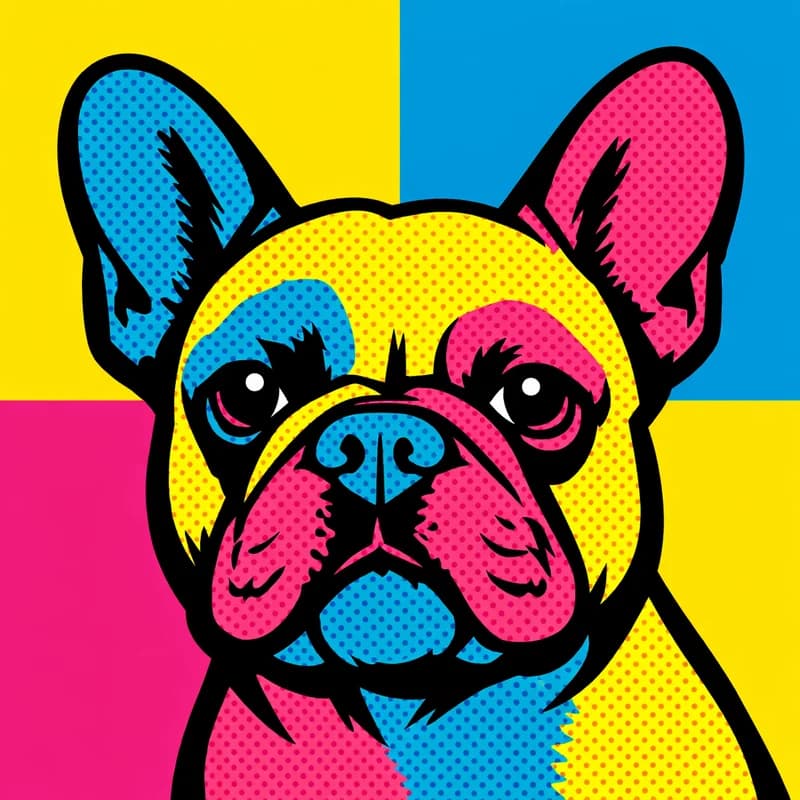 Bold Pop Art portrait