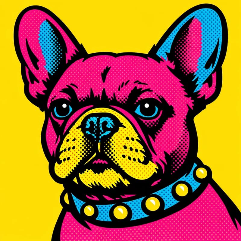 Bold Pop Art portrait