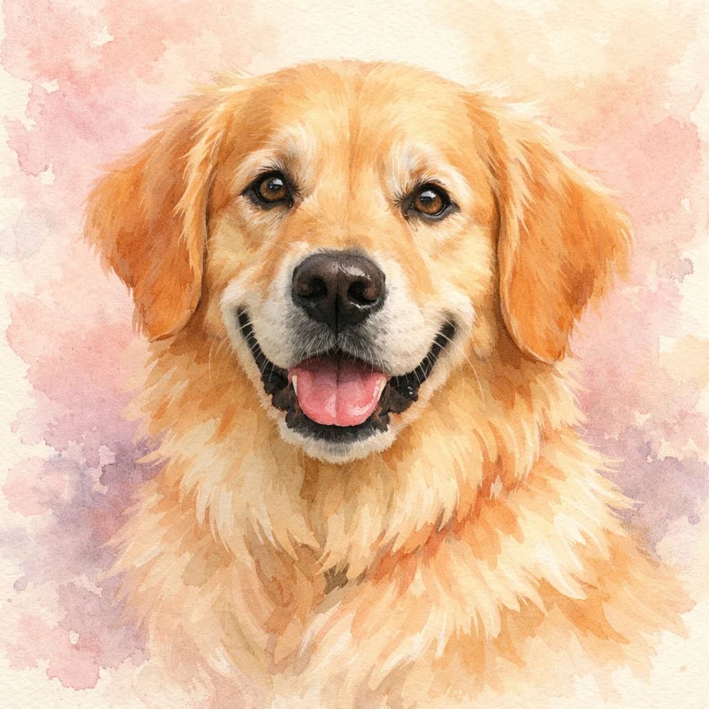 Soft Watercolor style example